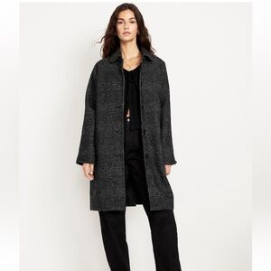 NWT Old Navy Relaxed Button Front Mac Coat